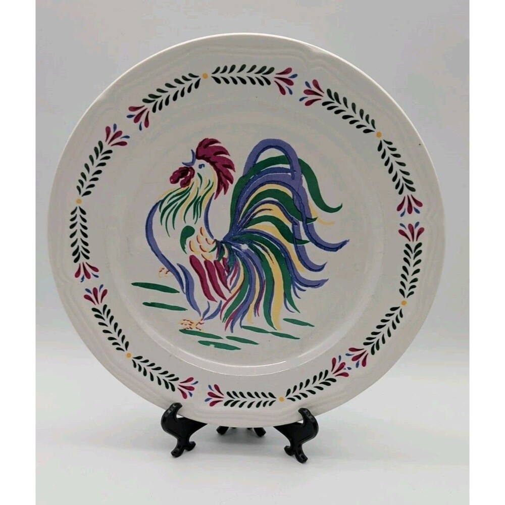 Century Stoneware Sunrise Rooster Dinner Plate Replacement